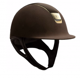 Samshield Helm Premium Alcantara Braun mit Ledertop